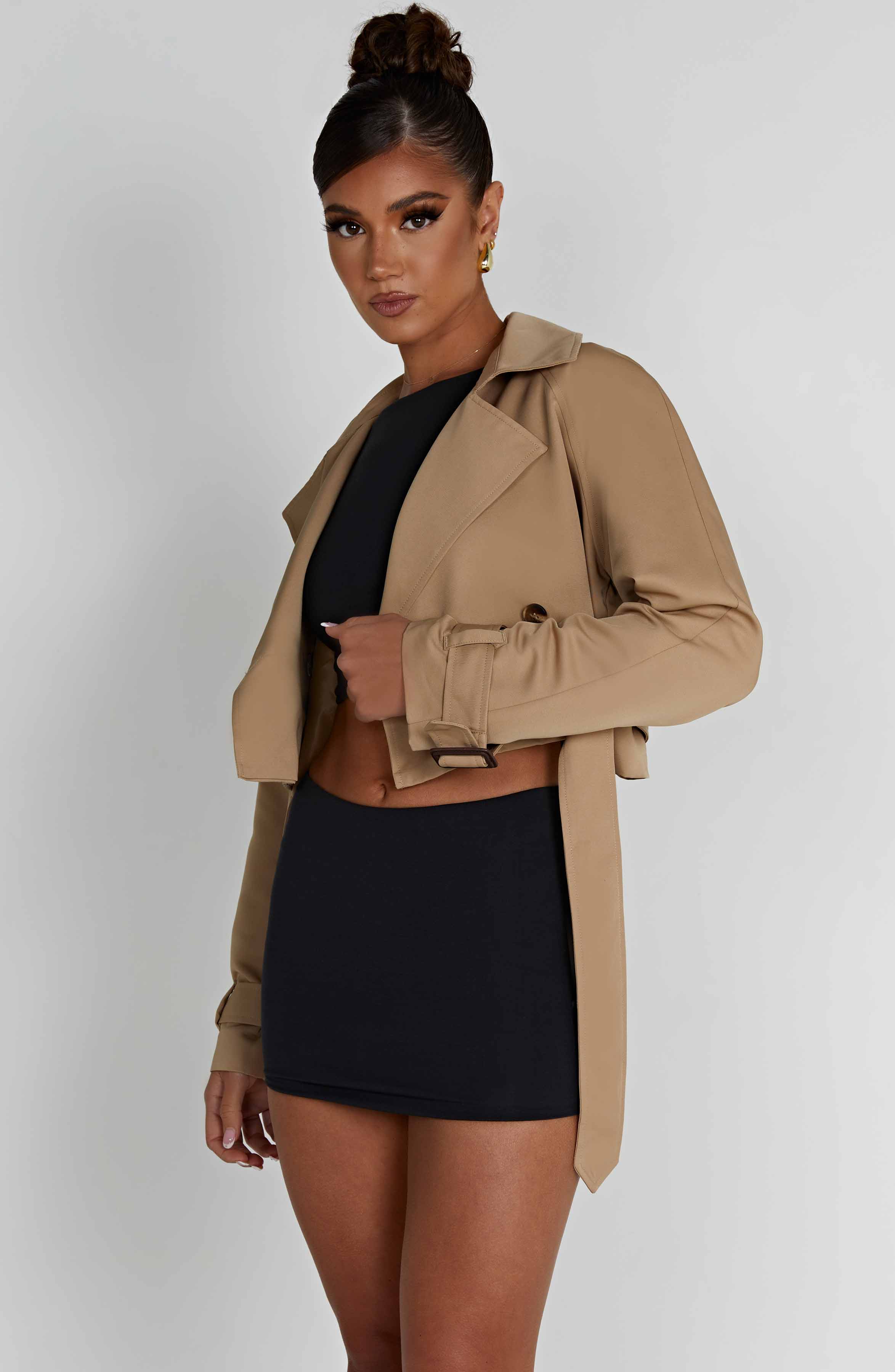 Caprice Cropped Trench Coat
