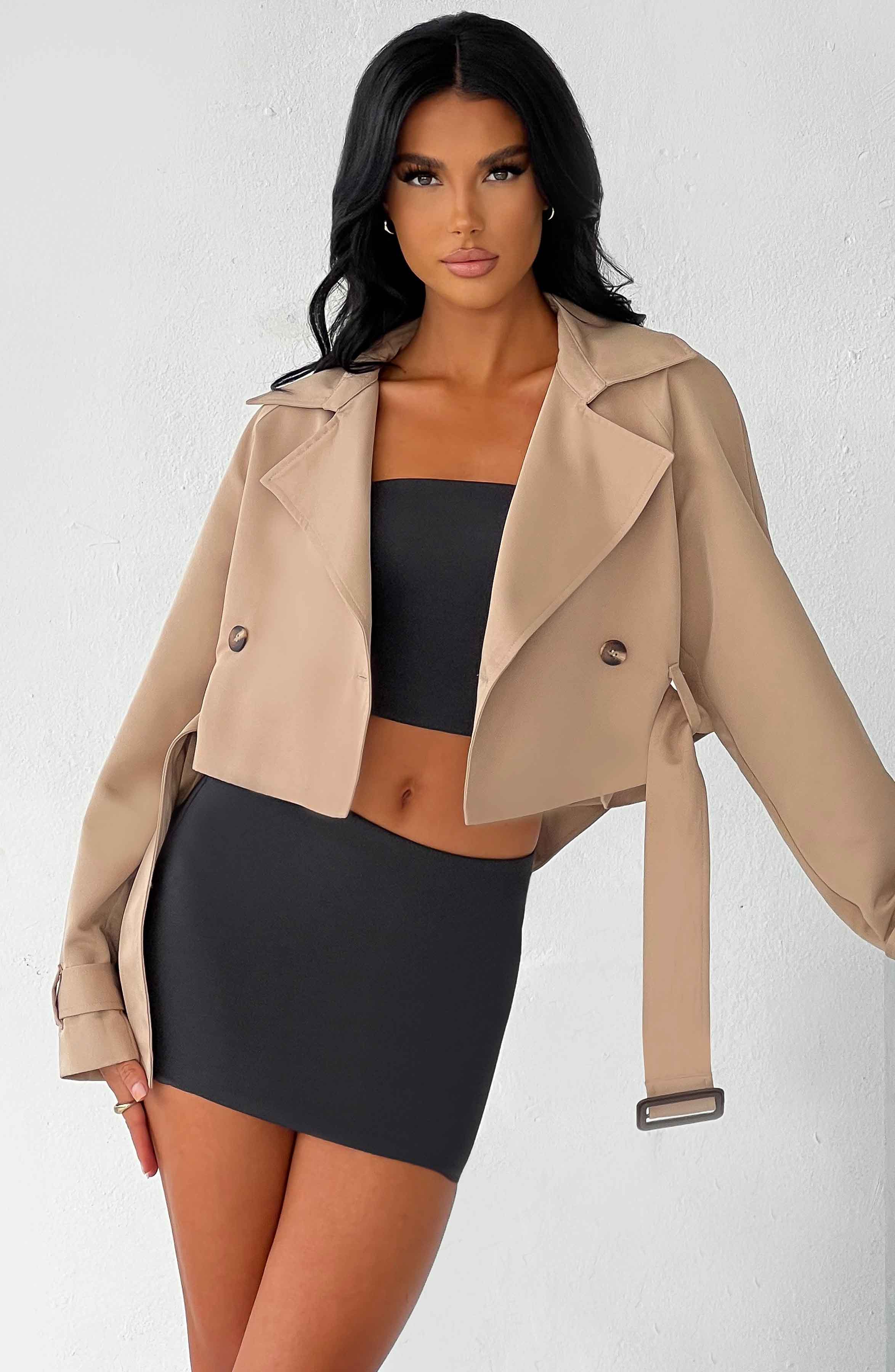 Caprice Cropped Trench Coat